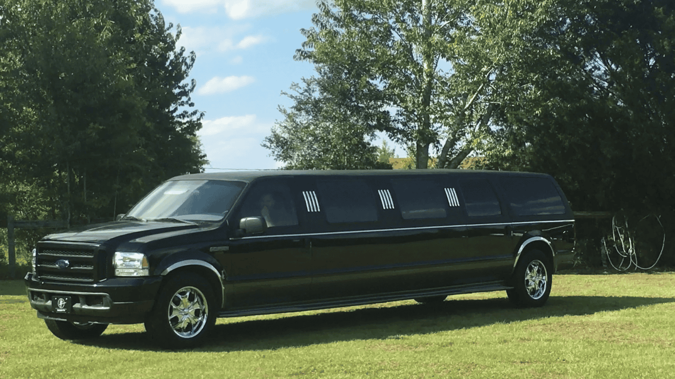Black stretch SUV limousine with chrome wheels – Elite Limousine Service Provider