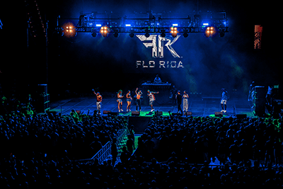 Concert guests enjoying a live performance at the O'Connell Center in Gainesville, Florida, with FTS Limousine concert transportation services.