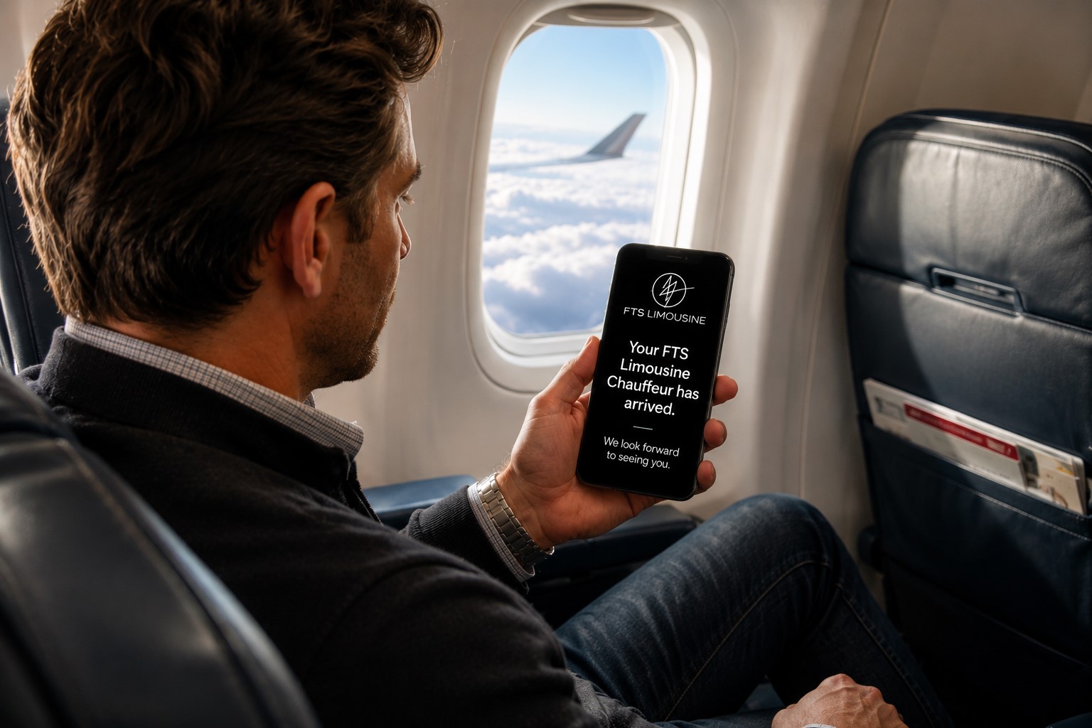 FTS Limousine automated chauffeur status notifications for private car and black car service